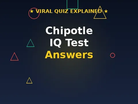 Chipotle IQ Test Answers — viral quiz explained