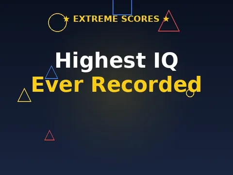 Highest IQ ever recorded — bell curve showing rare extreme scores